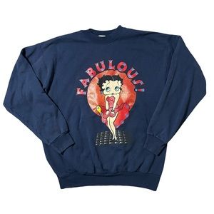 Vintage Hanes Betty Boop Marilyn Monroe FABULOUS! Crewneck Sweatshirt